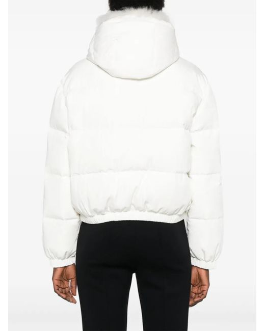 Giacca Da Sci Con Collo A Contrasto di Yves Salomon in White