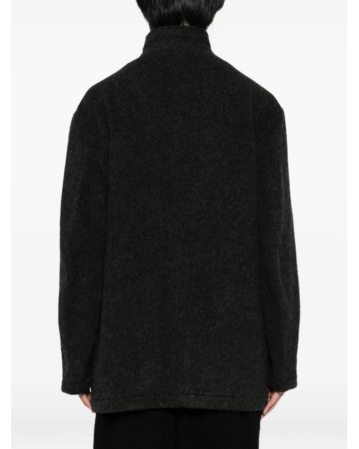 Yohji Yamamoto Black X Masses Herringbone Wool Jacket for men