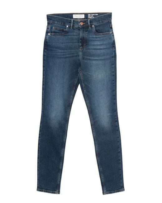Marc O' Polo Blue Skara Five-Pocket Faded Jeans
