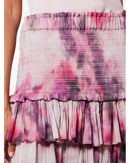 Isabel Marant Pink Marant Etoile Naomi Organic Cotton Skirt