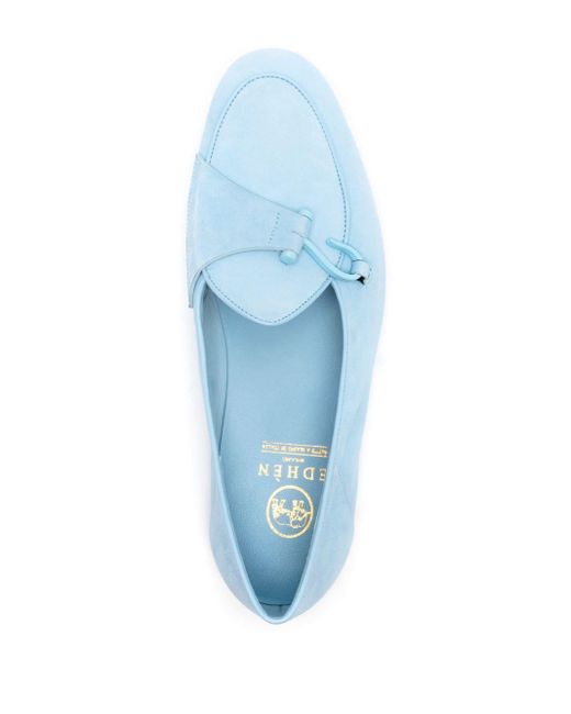 Edhen Milano Comporta Suède Loafers in het Blue voor heren