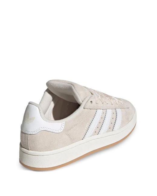 Adidas White Campus Striped Sneakers