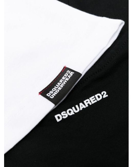 DSquared² 3er-Pack T-Shirts mit rundem Ausschnitt in White für Herren