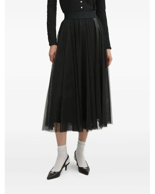 Joop! Tulen Midi-Rok Met A-Lijn in het Black