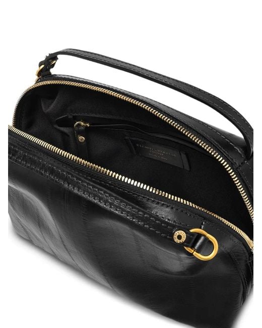 Gianni Chiarini Black Alifa Medium Eel-Print Tote Bag