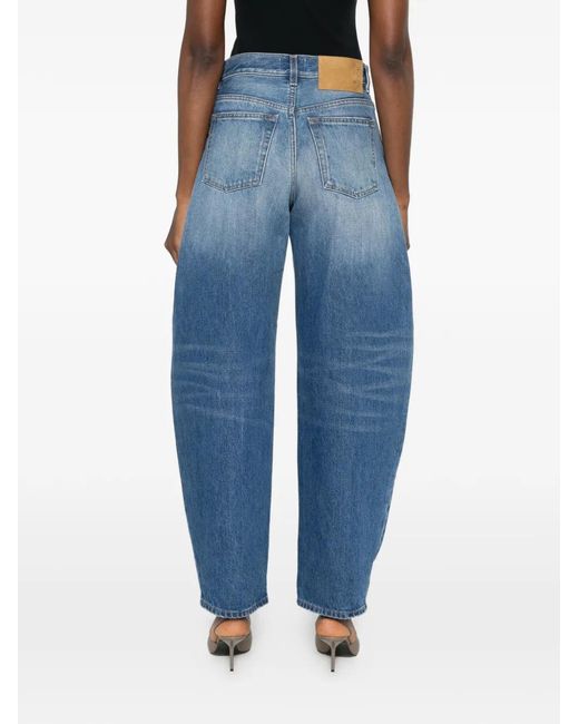Haikure Blue Bibi Barrel-Leg Jeans
