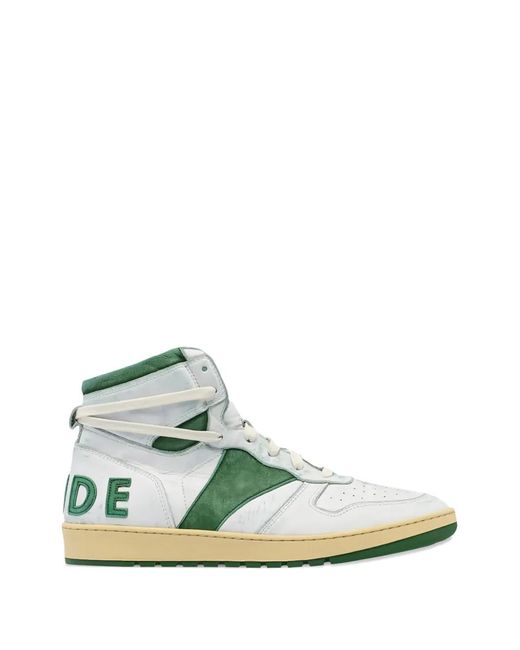Rhude Green Rhecess Hi-Tops Sneakers for men