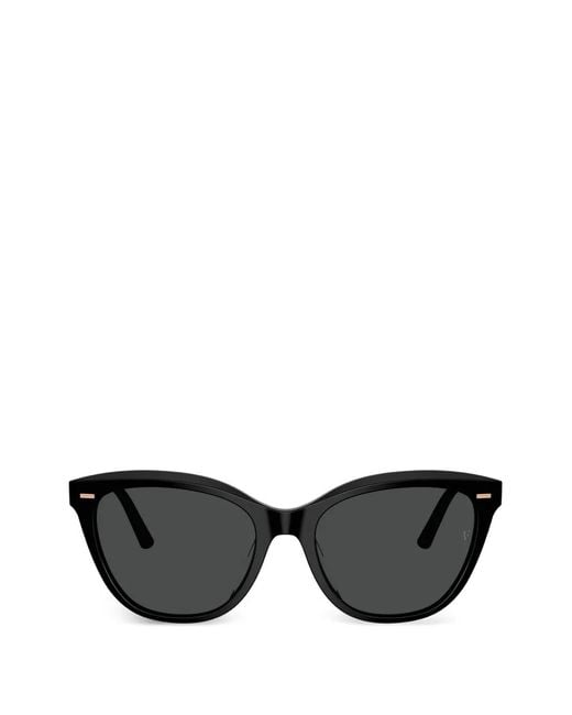 Oliver Peoples Black Mrs. Federer Cat-Eye Sunglasses