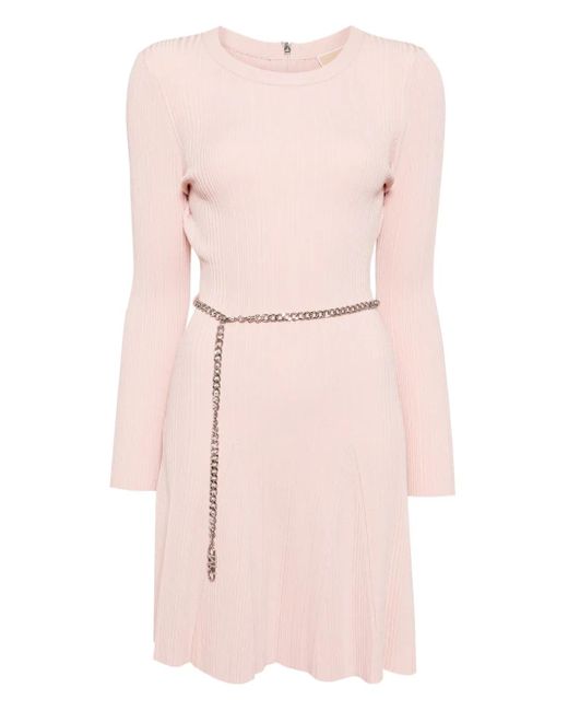 Michael Kors チェーンベルト ミニドレス Pink
