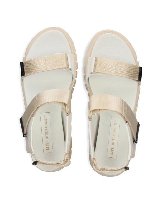 United Nude Natural Sandales Delta Run À Attache Scratch
