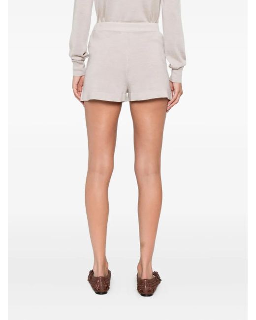 P.A.R.O.S.H. Natural Drawstring-Waist Shorts