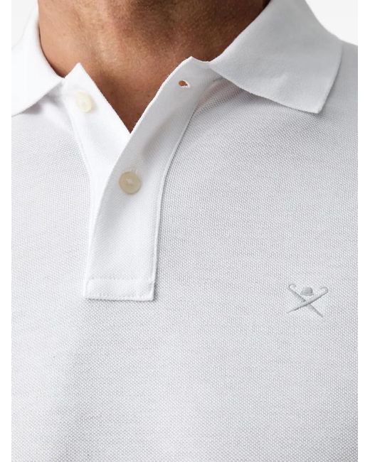 Polo Con Logo Bordado Hackett de hombre de color White