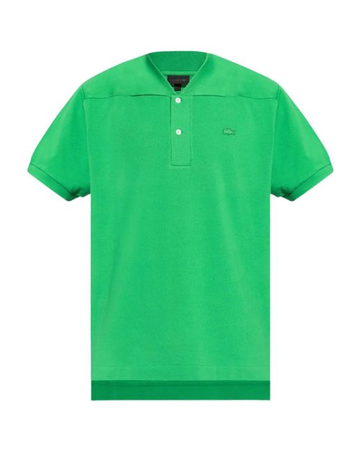 Lacoste Green Crocodile-Appliqué Polo Shirt for men