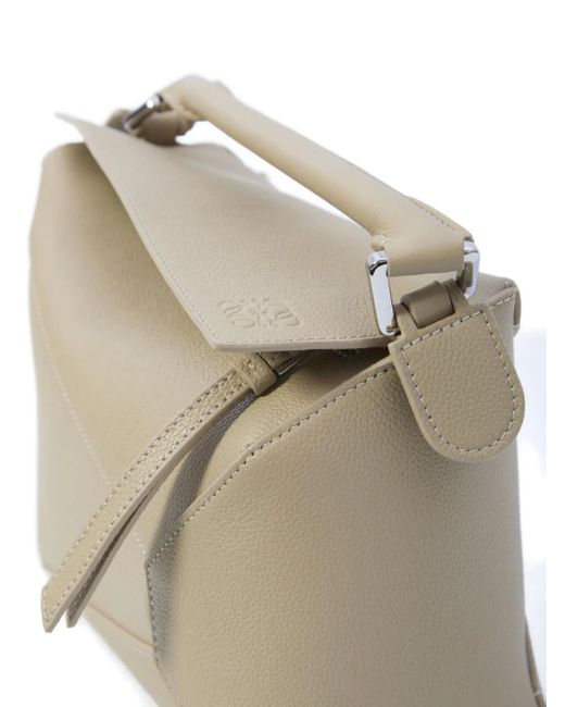 Loewe Natural Small Puzzle Edge Tote Bag