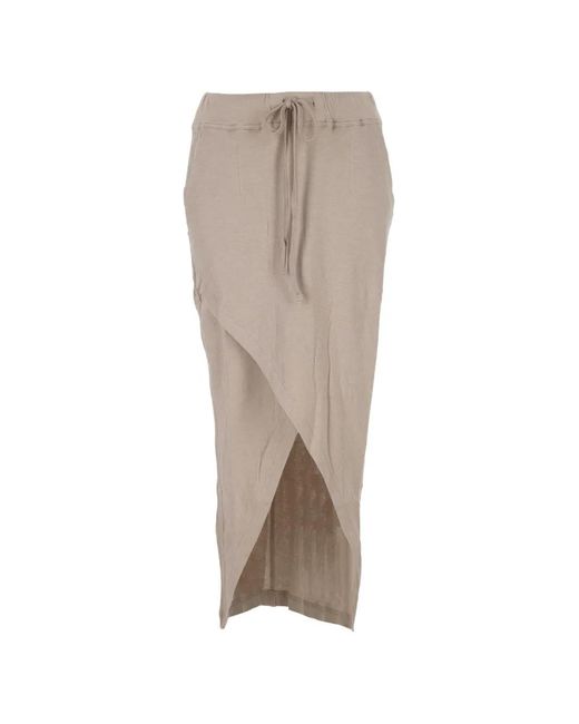 Thom Krom Natural Front Crossed Maxi Skirt