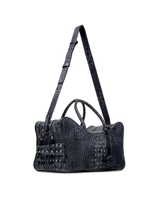 CAMPERLAB Blue Lunssi Textured Shoulder Bag for men