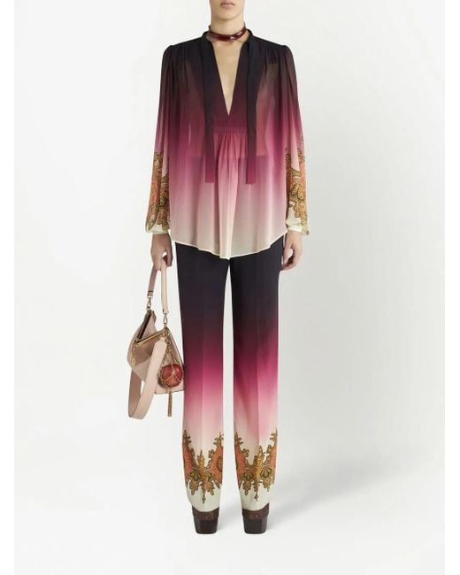 Etro Red Trouser