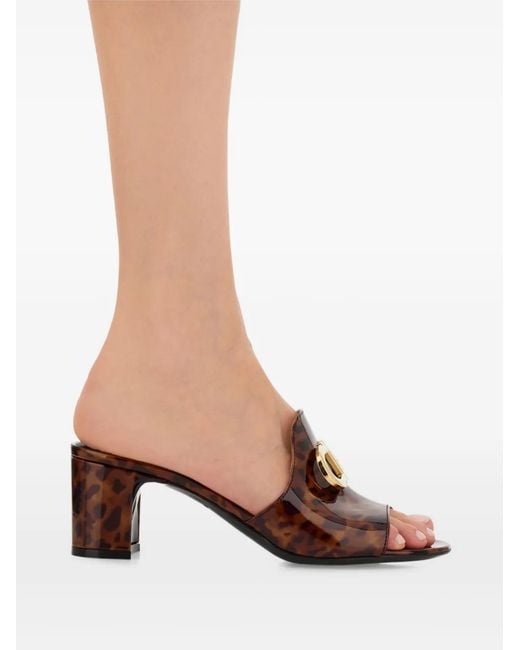 Ferragamo Brown 50Mm Gancini-Buckle Mules