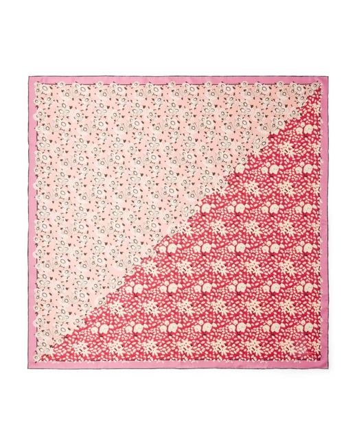 Prada Pink Silk Scarf