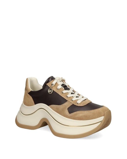 MICHAEL Michael Kors Multicolor Leather Suede Platform Sneakers