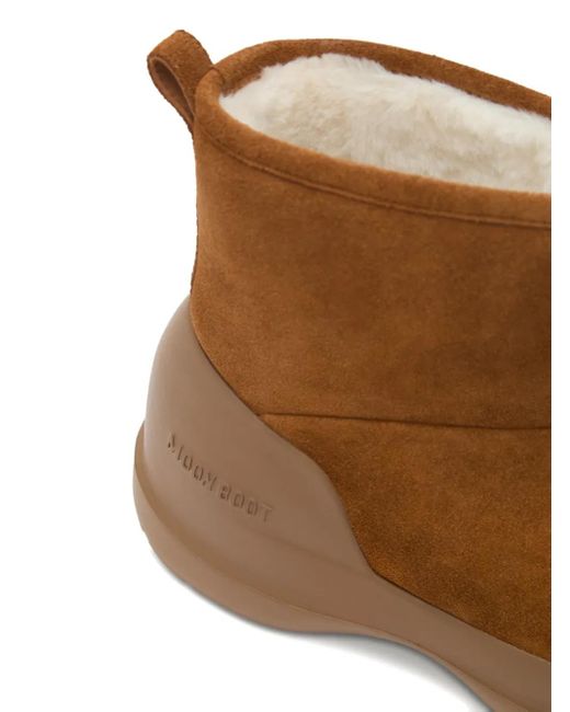 Moon Boot Brown Mezzaluna Regenstiefel