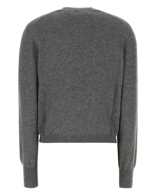 Ferragamo Gray Buttoned Cardigan