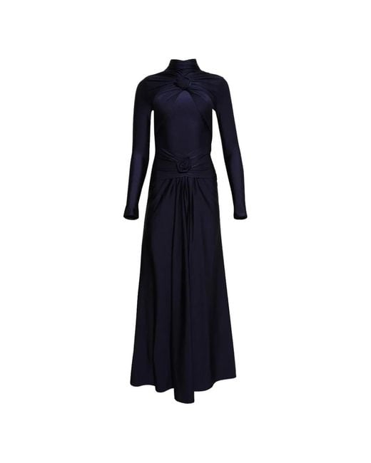 Florence & Fortitude Blue Ring-Detail Dress