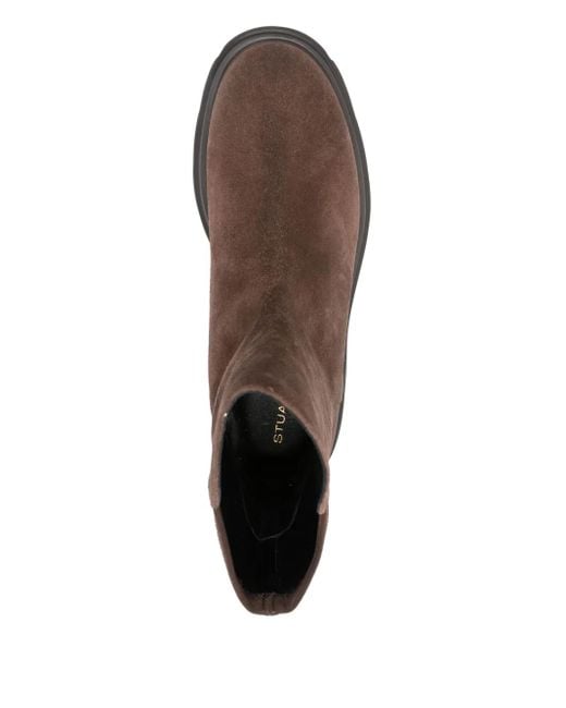 Botas de ante con plataforma Stuart Weitzman de color Brown