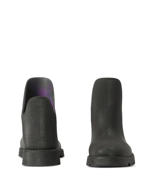 Burberry Black Short 'Marsh' Wellington Boots