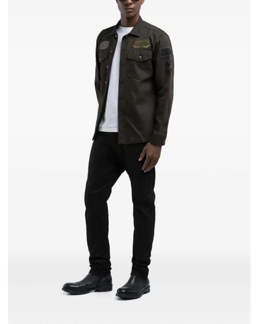 Replay Black Hyperflex Belt-Loops Jeans for men