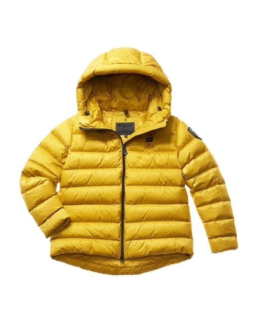 Blauer Yellow Hooded Puffer Jacket