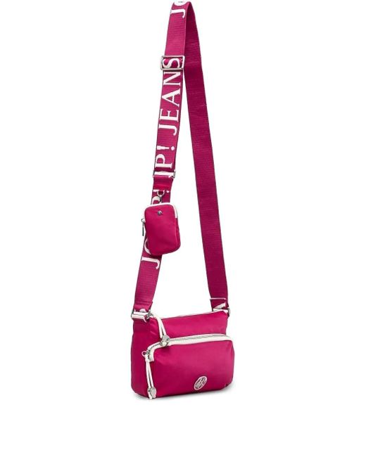 Joop! Pink Jasmina Umhängetasche mit Logo-Riemen