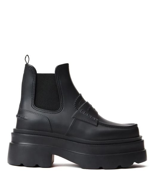 Alexander Wang Black Carter Panelled Leather Chelsea Boots
