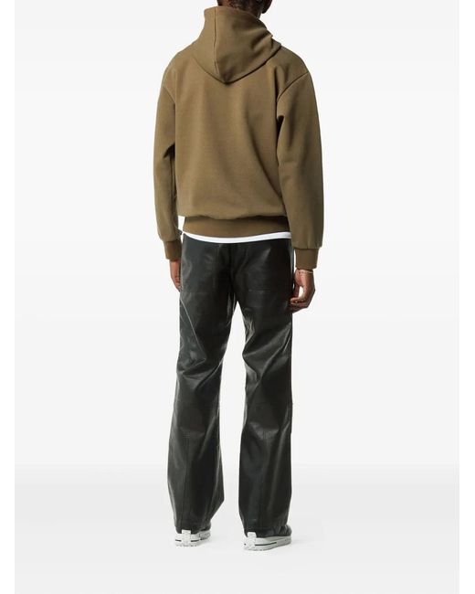 MCM Green Logo Patch Ponte Hoodie