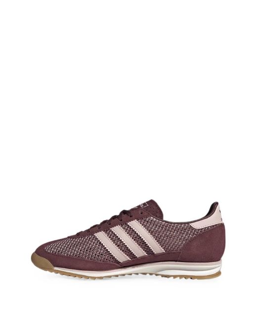 Adidas Brown Originals Sl 72 Mesh-Panelled Sneakers