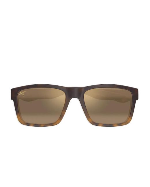 Occhiali Da Sole The Flats Squadrati Tartarugati di Maui Jim in Brown