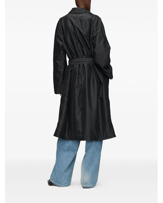 Maison Margiela Black Double-Breasted Coat