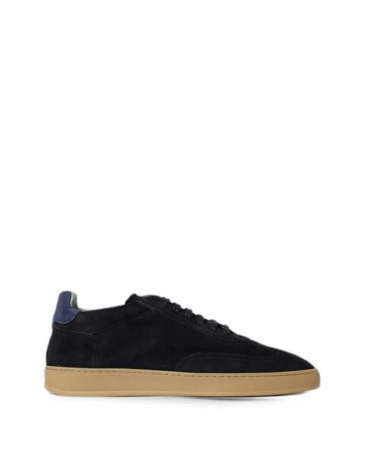 Soldini 80 Blue Akira Panelled Suede Sneakers for men