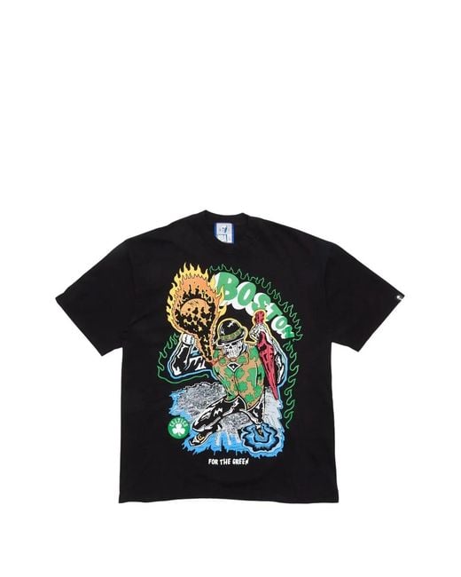 Warren Lotas Black Graphic-Print Short-Sleeve T-Shirt for men