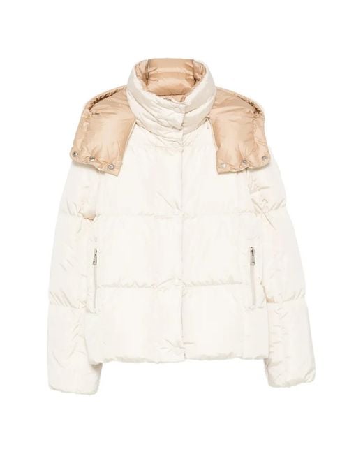 Moncler Natural Hooded Padded Jacket