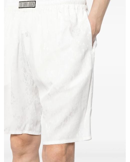 Louis-Gabriel Nouchi White Patterned-Jacquard Shorts for men