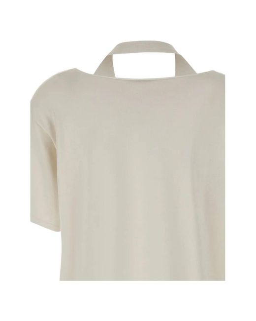 Kangra White Layered Side-Slit Top