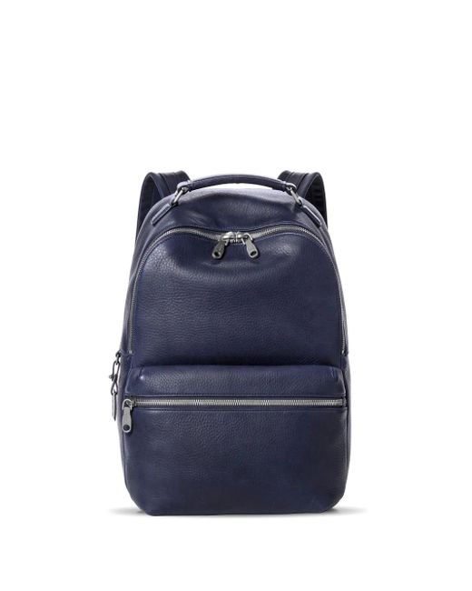 Shinola レザー バックパック Blue