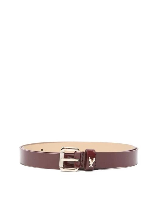 Patrizia Pepe Pink Glossy Low-Waisted Belt