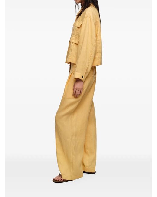 Bimba Y Lola Yellow Patch Pocket Jacket