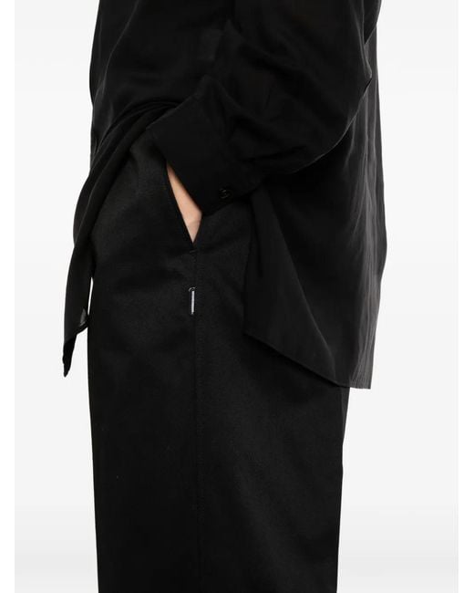 Yohji Yamamoto Black X Neighborhood Tuck-Work Trousers for men