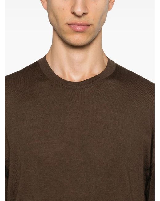 D4.0 Klassischer Pullover in Brown für Herren