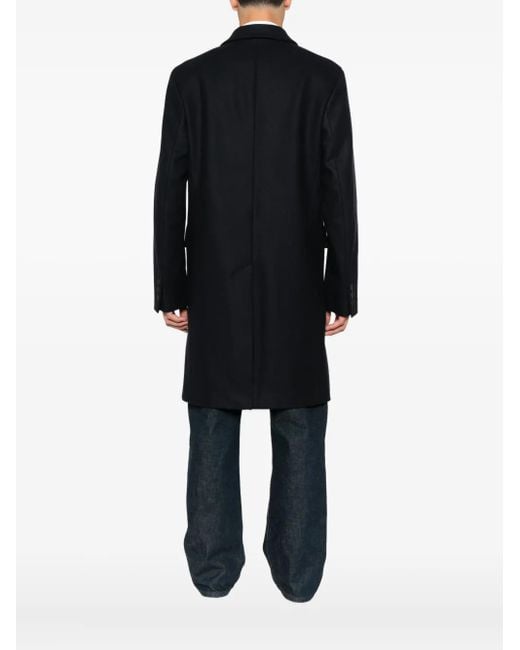 Cappotto Con Revers Classici di Sandro in Blue da Uomo