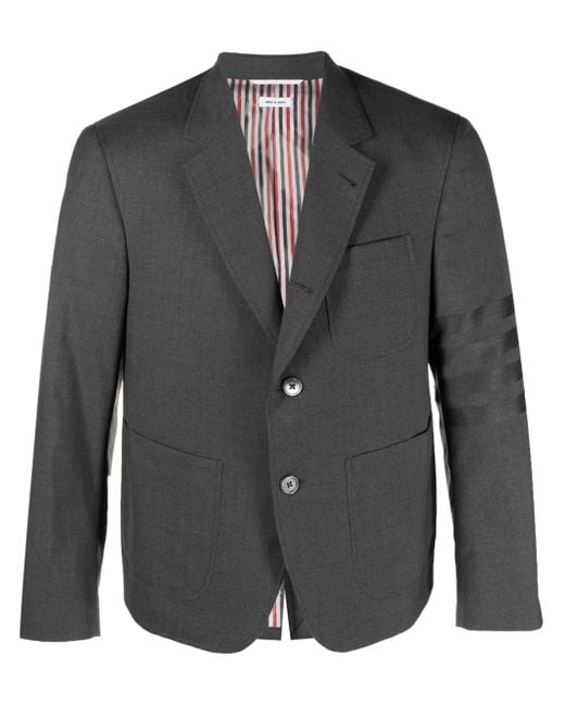 Thom Browne Black 4-Bar Stripe Jacket for men