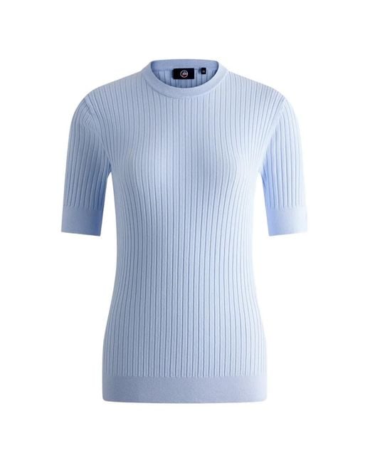 Fusalp Blue Jadou Ribbed Short-Sleeves T-Shirt